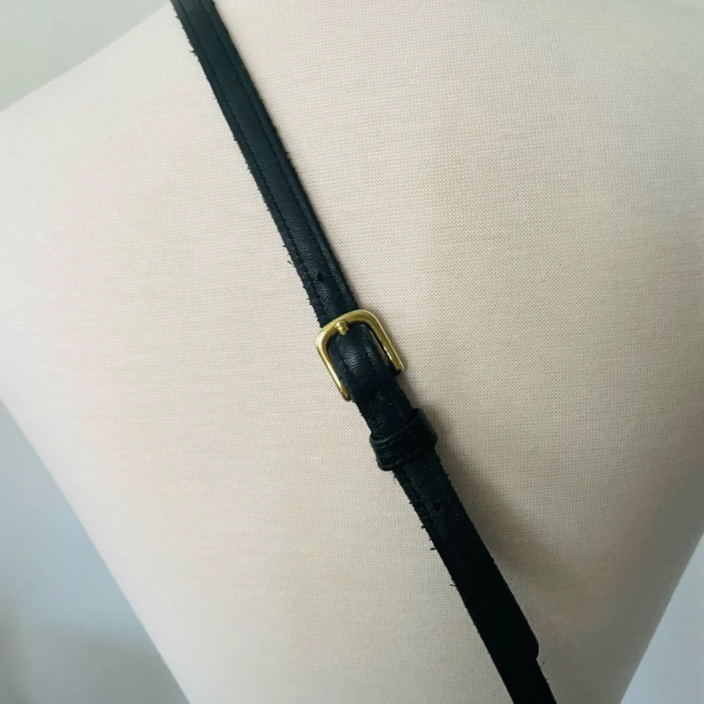 COACH 9755 CROSSBODY BLACK LEATHER BAG - Picture 12 of 16